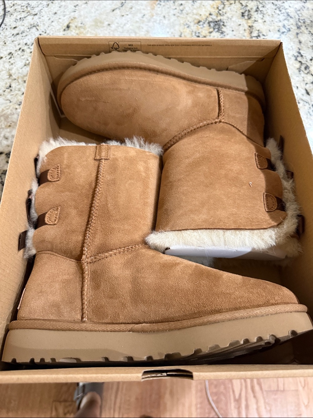 UGG - Women's Chestnut Suede Shearling-Lined Winter Boots